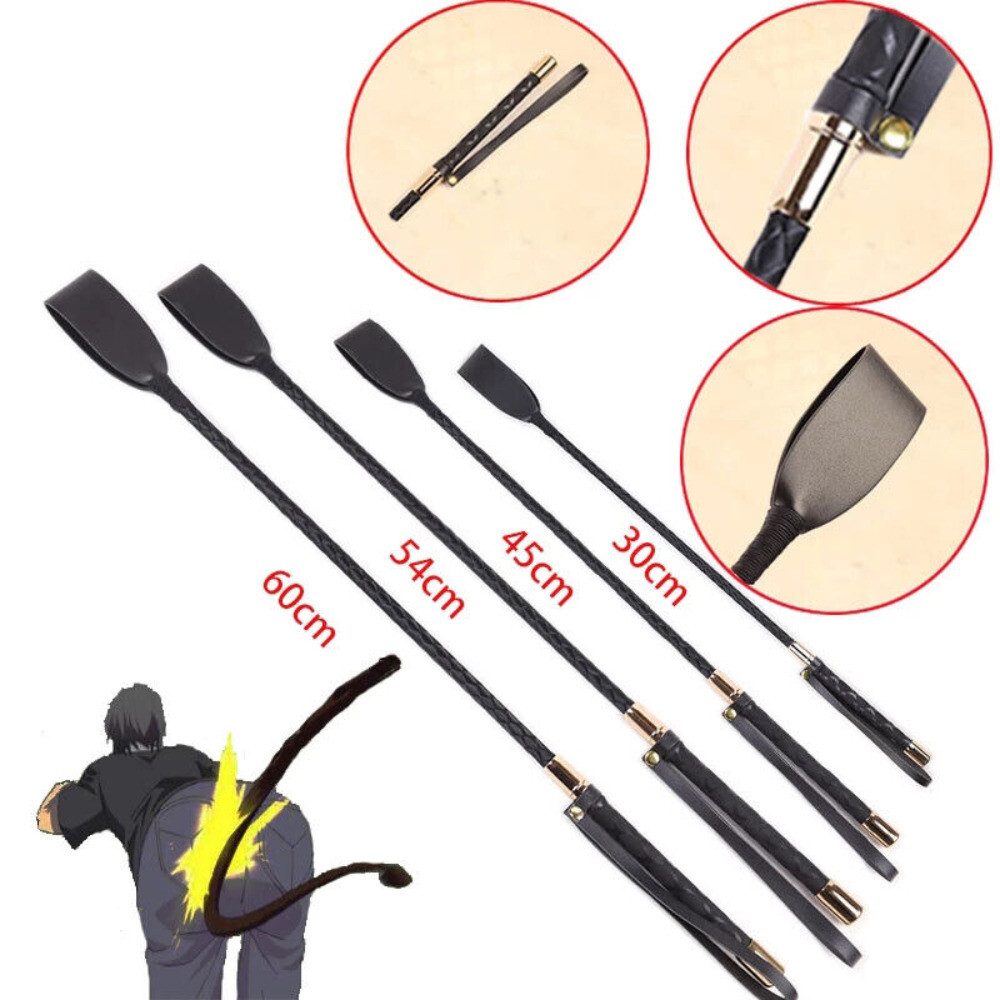 Horse Riding Crop Whip PU Leather Straight Whip Women Flogger for Equestrian Hot
