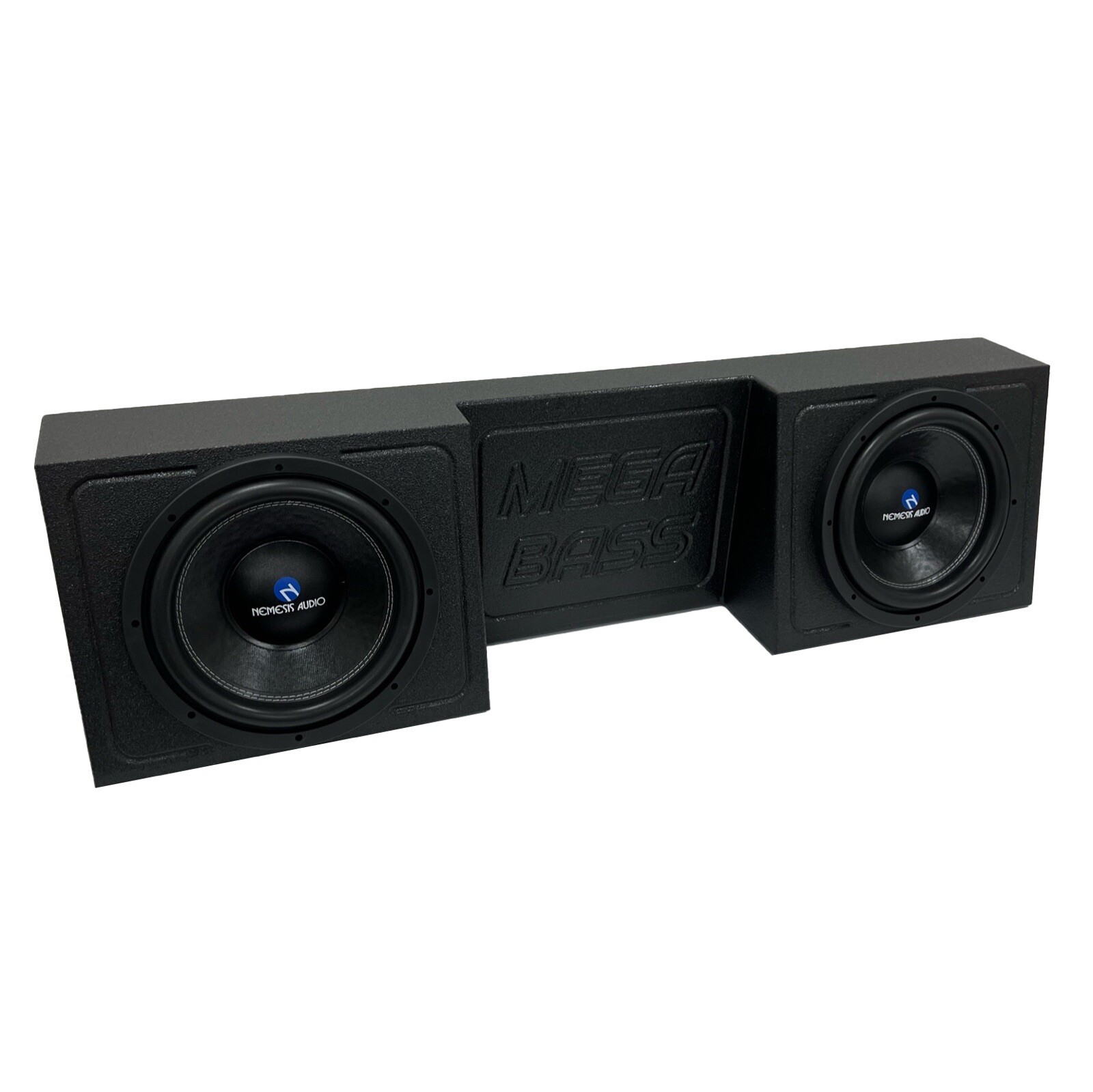 Regular Cab / Single Cab 10” Dual Sub Box Subwoofer Enclosure Gm Ford Dodge