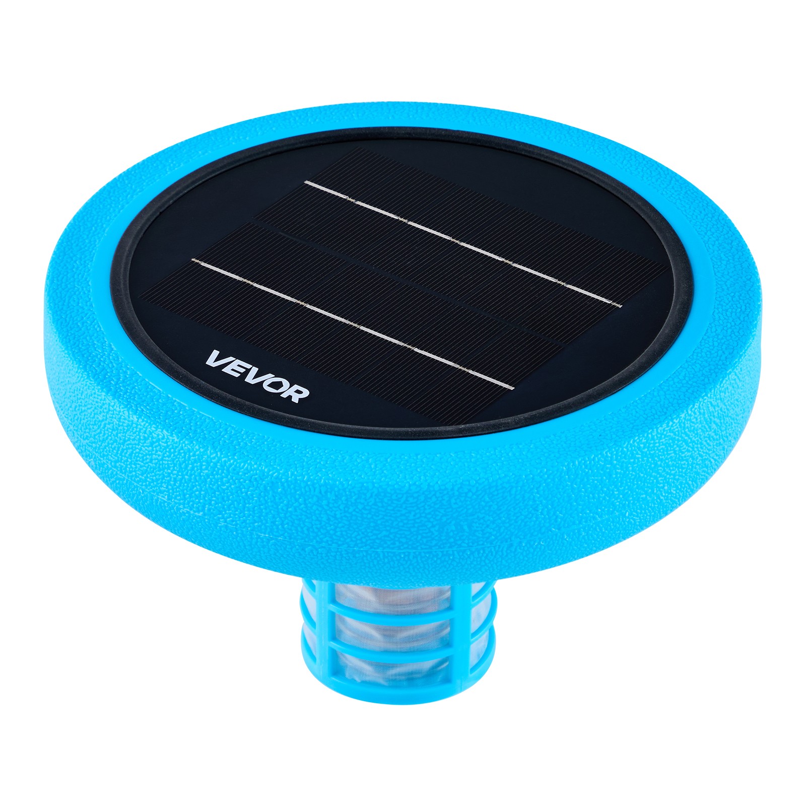 VEVOR Solar Pool Ionizer Round Copper Pool Ionizer Up to 35000 Gal for Pool Blue