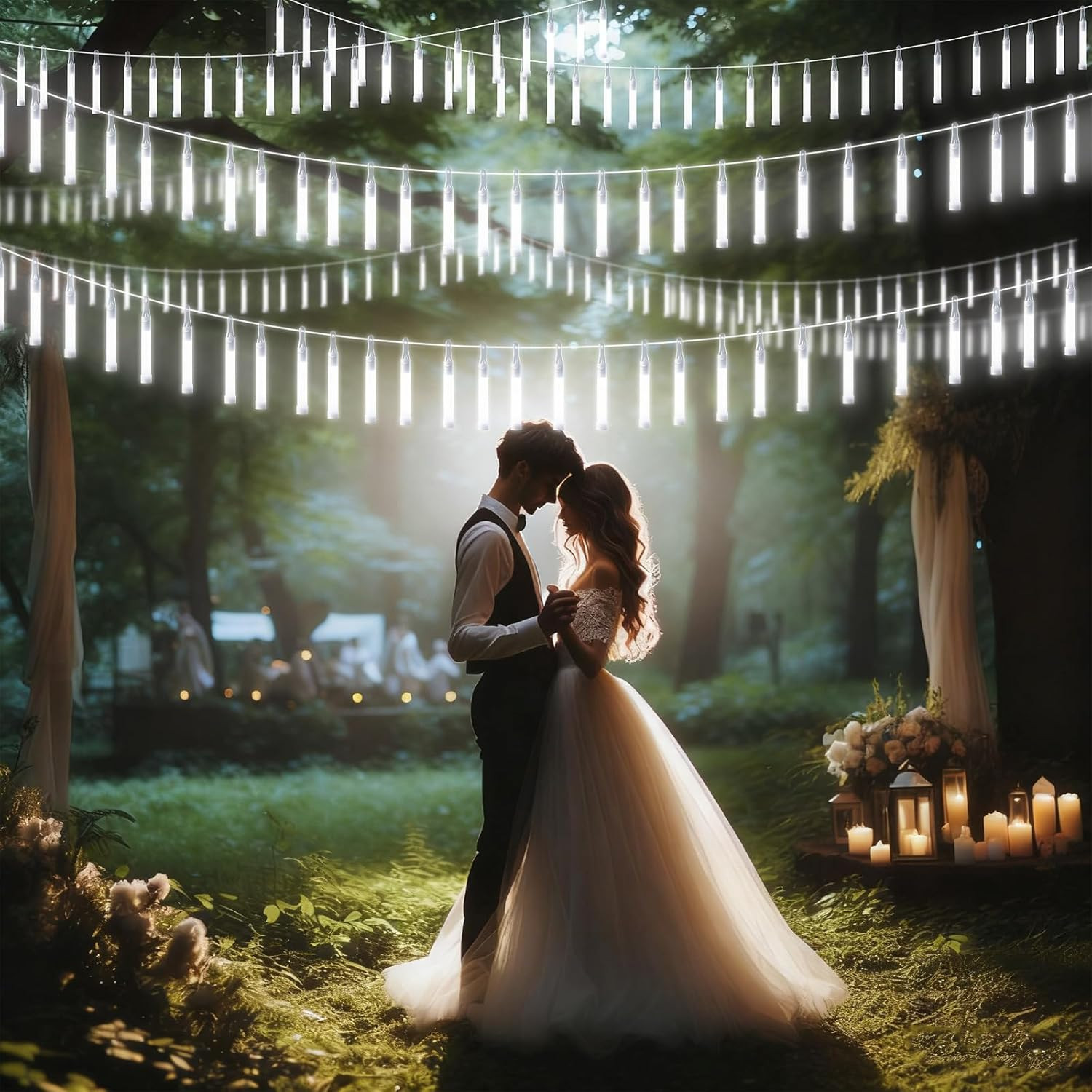 50 Pack White Glow Sticks 4" Bright Emergency Glow Sticks Bulk with 8-12 Hours f