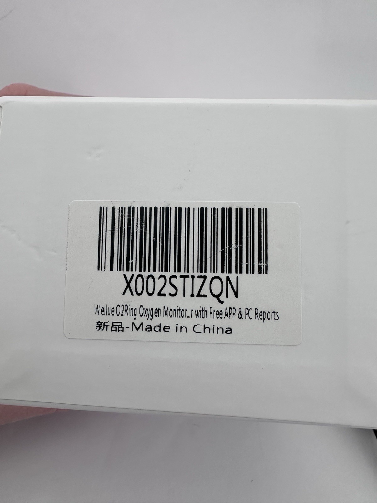 Wellue O2 Ring Oxygen Heart Rate Monitor (Model: PO2)