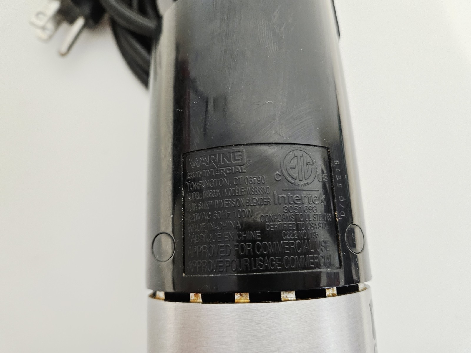 Read Waring Commercial WSB33X Quik Stik Immersion Blender 7" PARTS OR REPAIR