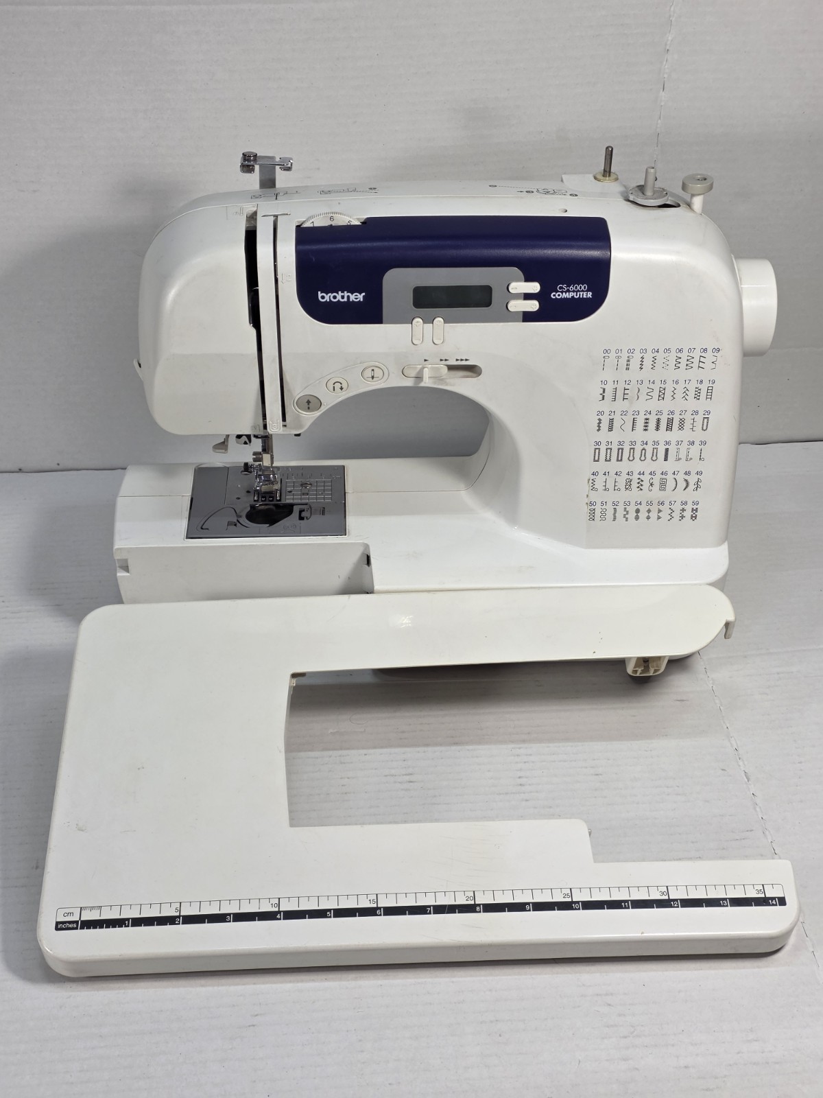 Brother CS-6000i Computerized Sewing Machine w/ Foot Pedal, Power, Cover & more