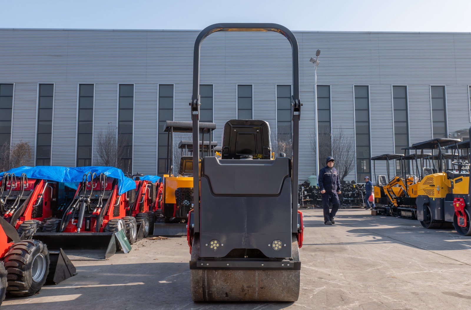 2Ton Road Roller Tandem Smooth Drum Vibratory Road Roller Soil Asphalt Compactor