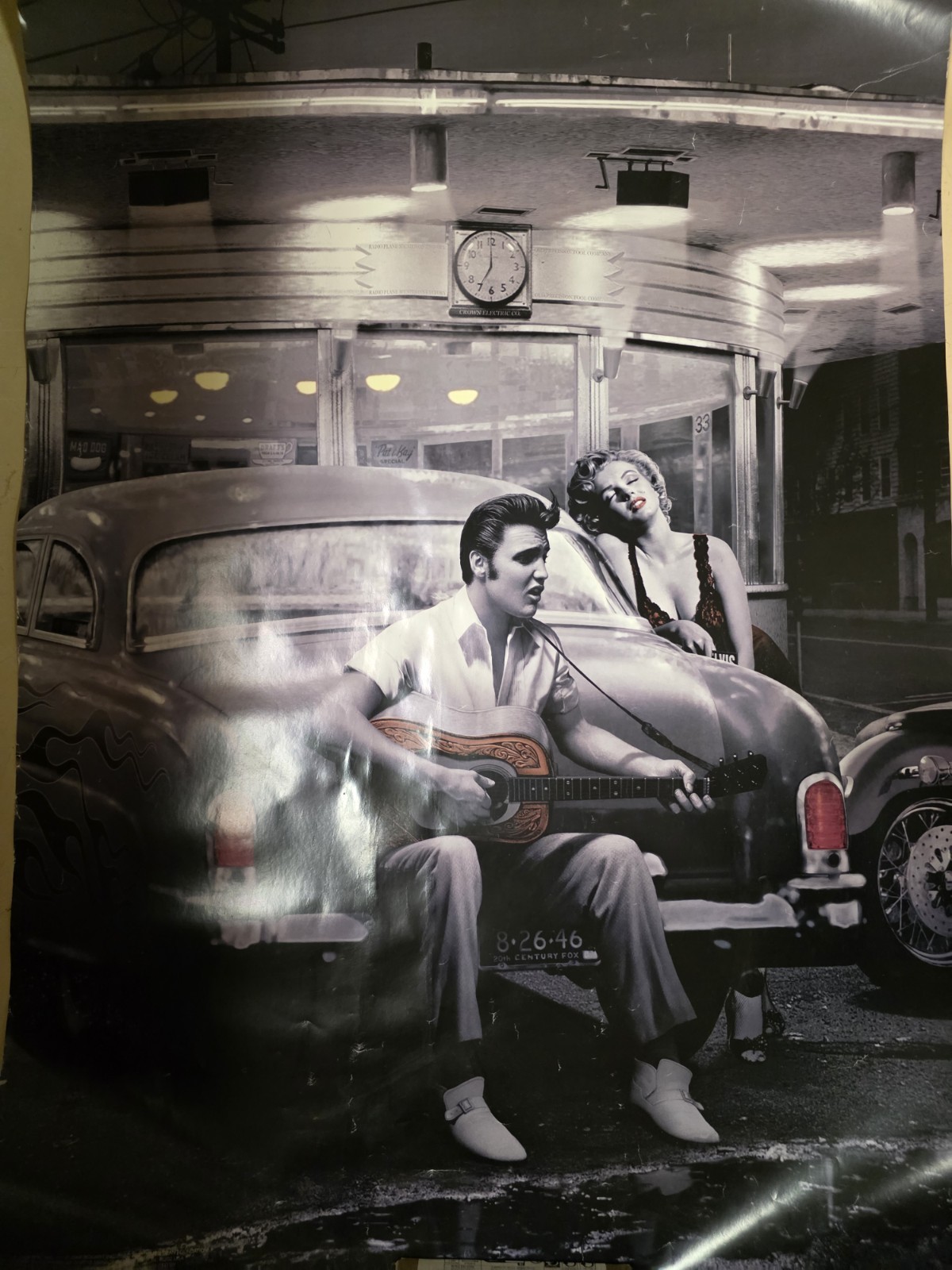 Elvis & Marilyn Monroe Rolled Poster 3ftx2ft