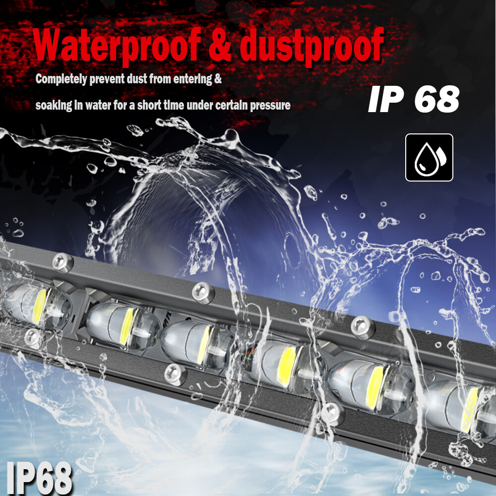 Roof 50" +7" LED Light Bar+3" Dual Color Pods Wire Kit For Can-Am Maverick X3