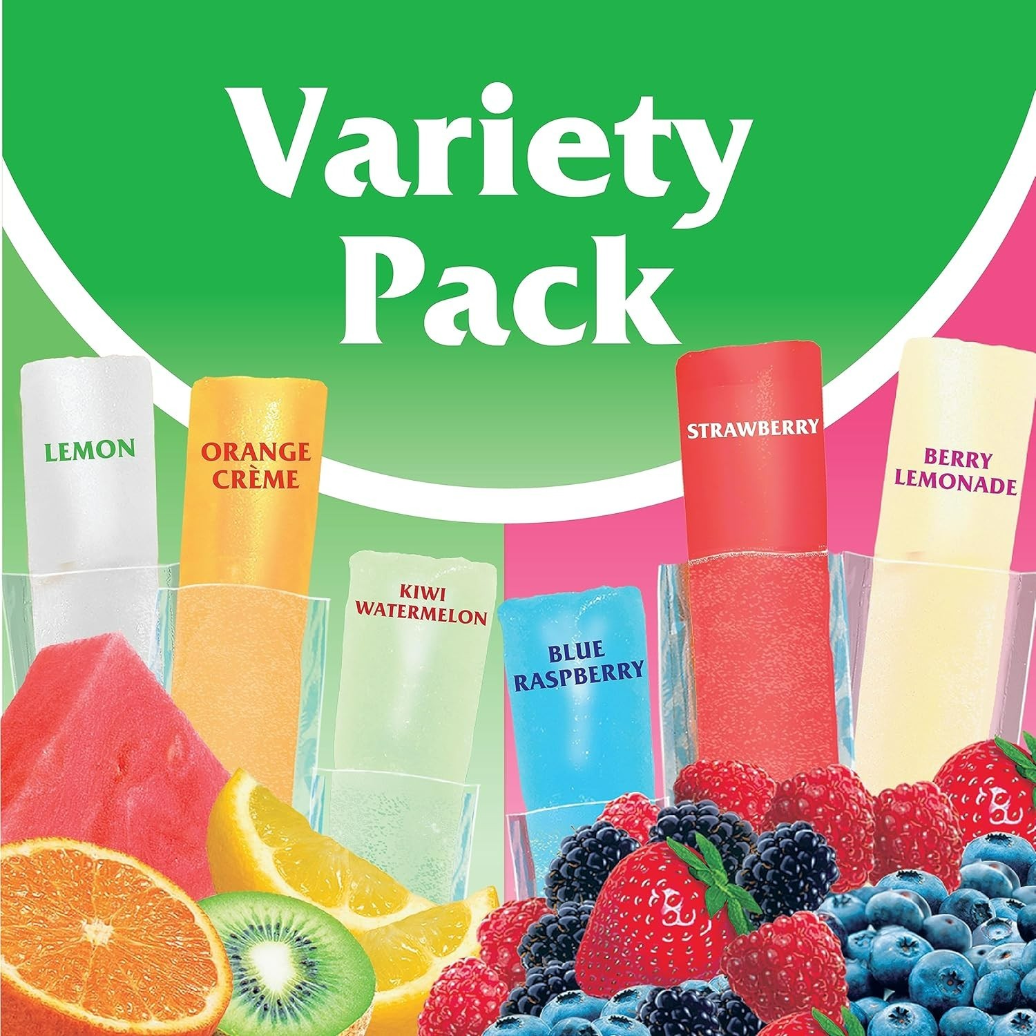 Wyler's Authentic Italian Ice, Fat Free Freezer Bars, Assorted Flavors 96ct