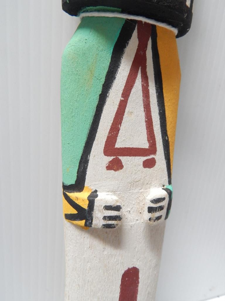 14" HOPI PUEBLO INDIAN KACHINA CRADLE DOLL EXTRA TALL - COTTONWOOD ROOT SIGNED