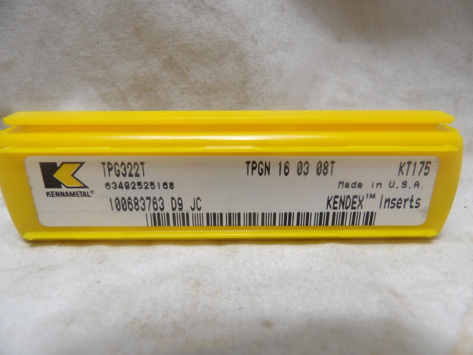 Kennametal TPG322T Carbide Inserts (Qty of 5 Inserts)