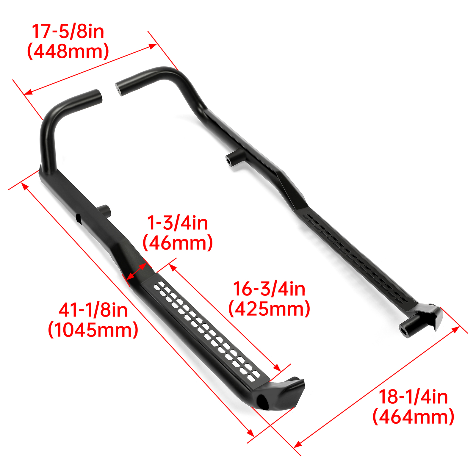 Rock Guard Slider With Step For 2018-2023 Polaris Ranger XP 1000 2 Door #2882530