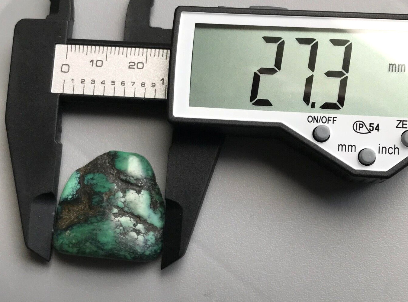 ANTIQUE RARE VERY OLD TIBETAN TURQUOISE BEAD - BEAUTIFUL WORN PATINA