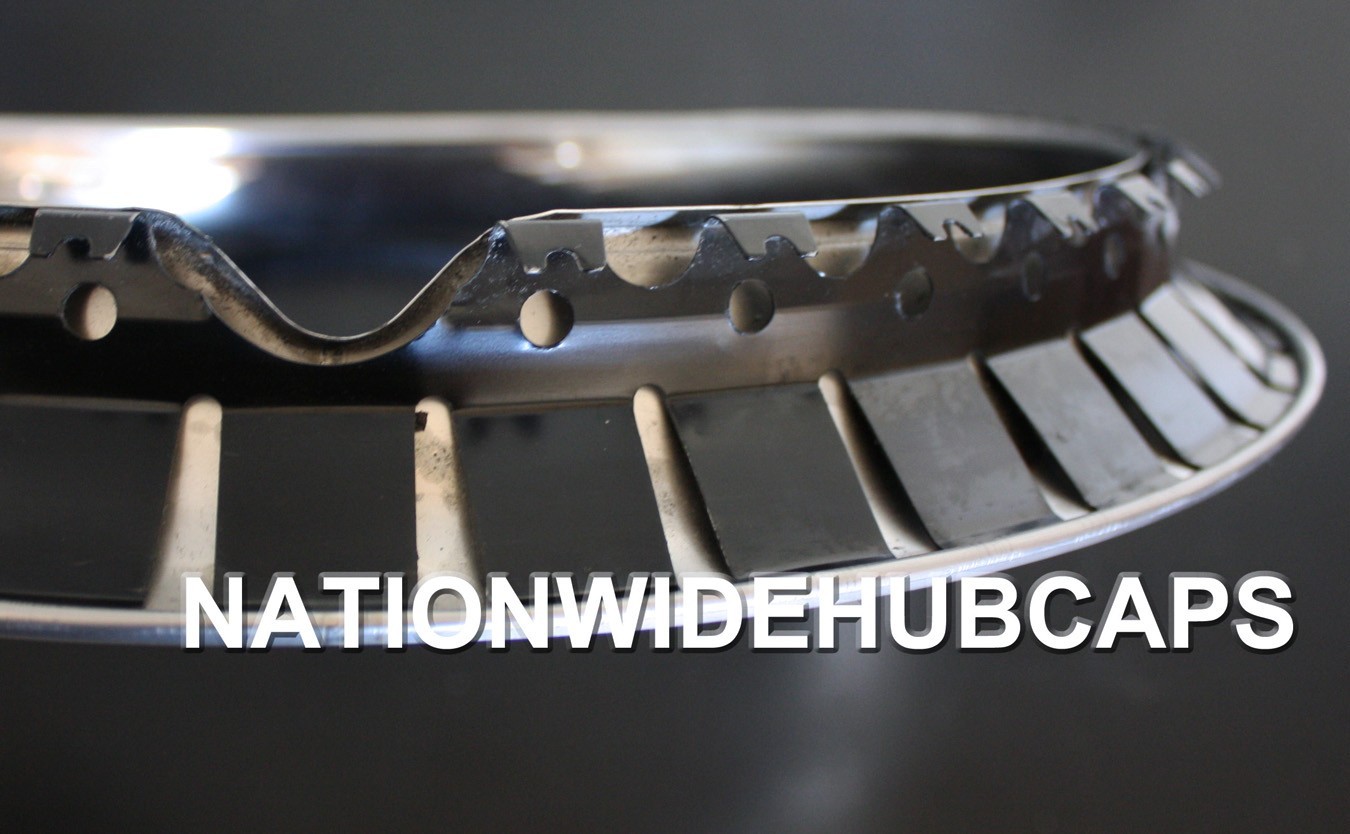 Set 4 15" STAINLESS TRIM RINGS BEAUTY BANDS GLAMOUR WHEEL STEEL WHEELS LUG RIMS