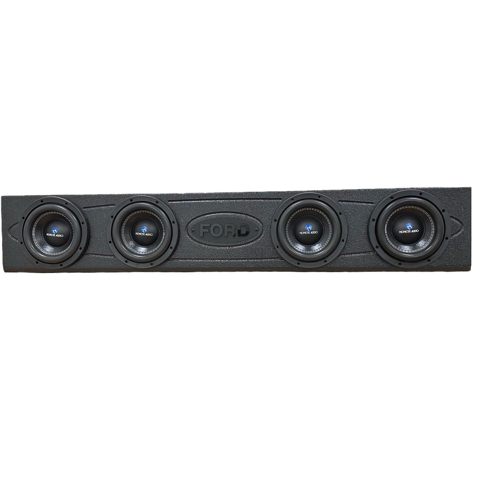 Mega Bass Subwoofer Box Ford F-150 09-23 Crew Cab Ported Fits 4x8” Woofers