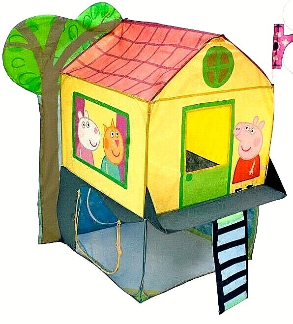 New Peppa Pig Treehouse for Kids with Patented Twist 'N Fold Technology; Age 3+