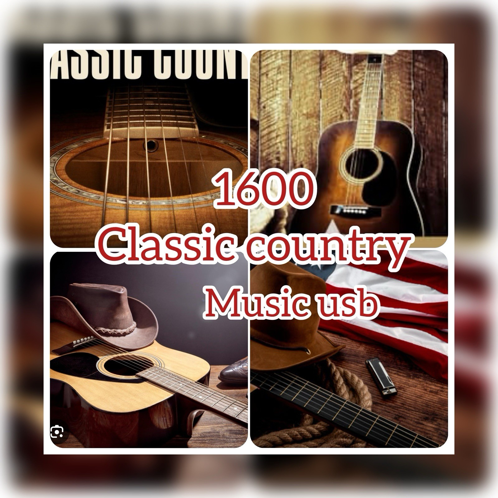 1600 Classic Country Music Usb