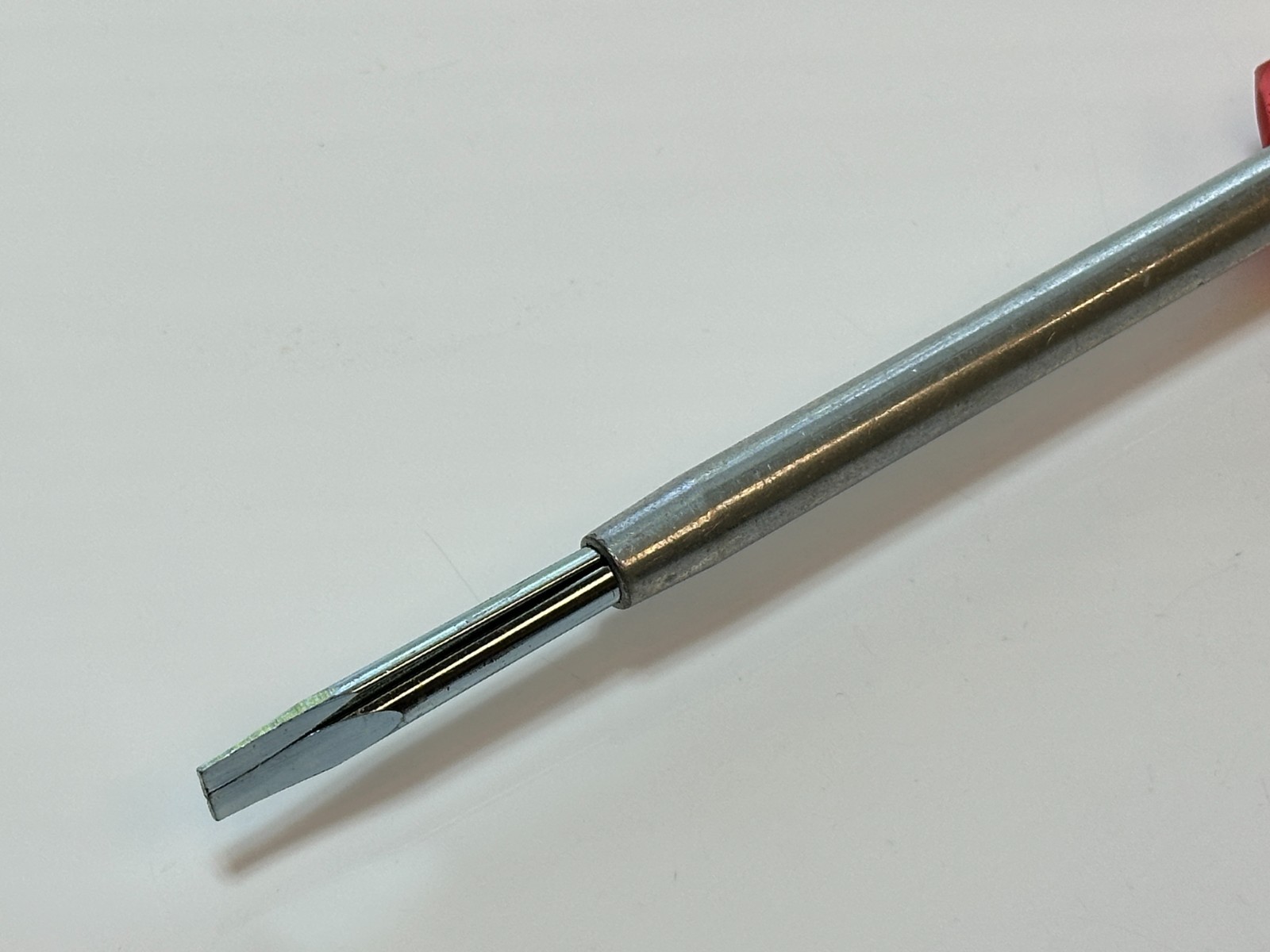 NEW Quick Wedge 10" Overall Length Screwdriver Red Plastic Handle Model 2356 NOS