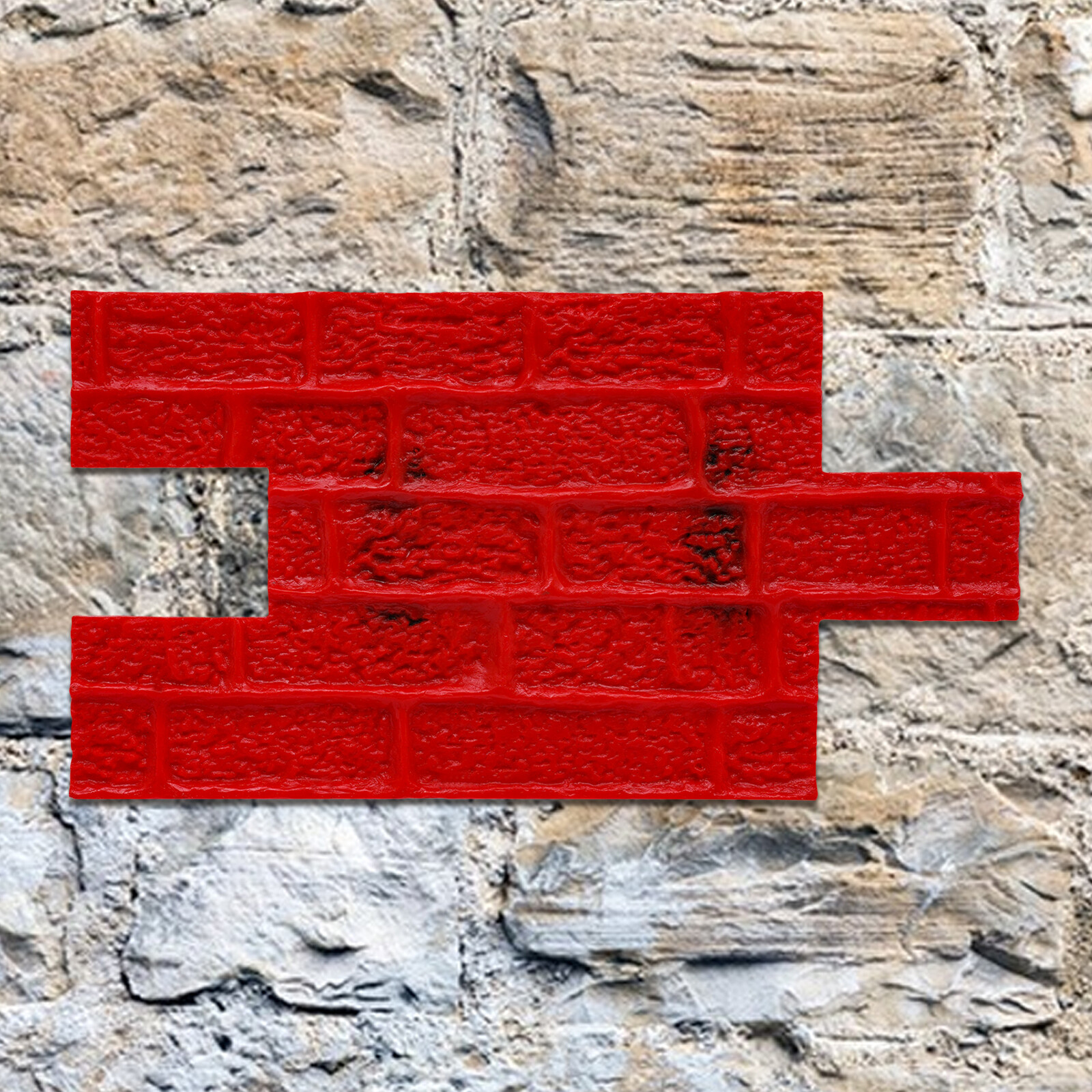 2X BIG Concrete Texturing Skin 22x12" Concrete Stamps Mats Set Concrete Stamping