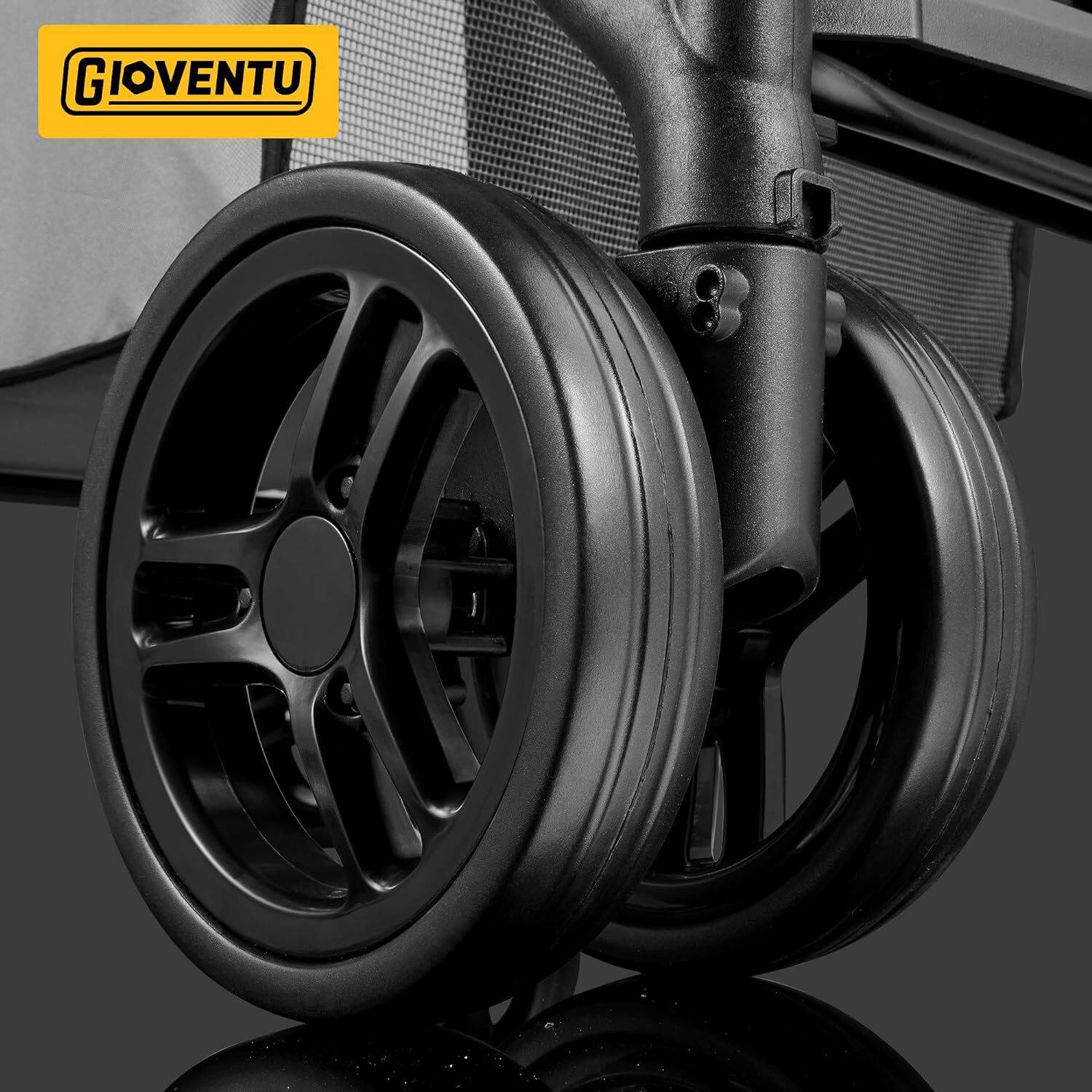 Folding Shopping Cart for Groceries(80lbs) Multifunctional Collapsible Cart