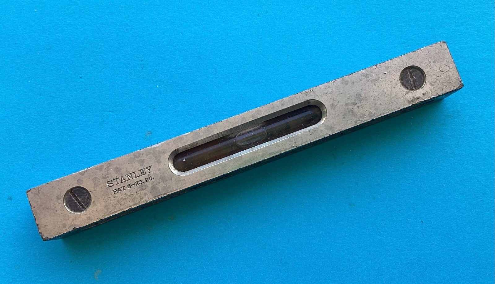 Antique Stanley Machinist Level 6 inches  Pat 6 23 1890