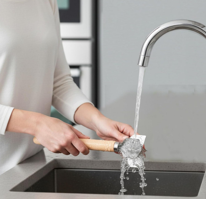 Meat Chopper Stainless Steel Heavy Duty Metal Ground Beef Masher Potato Kitchen+