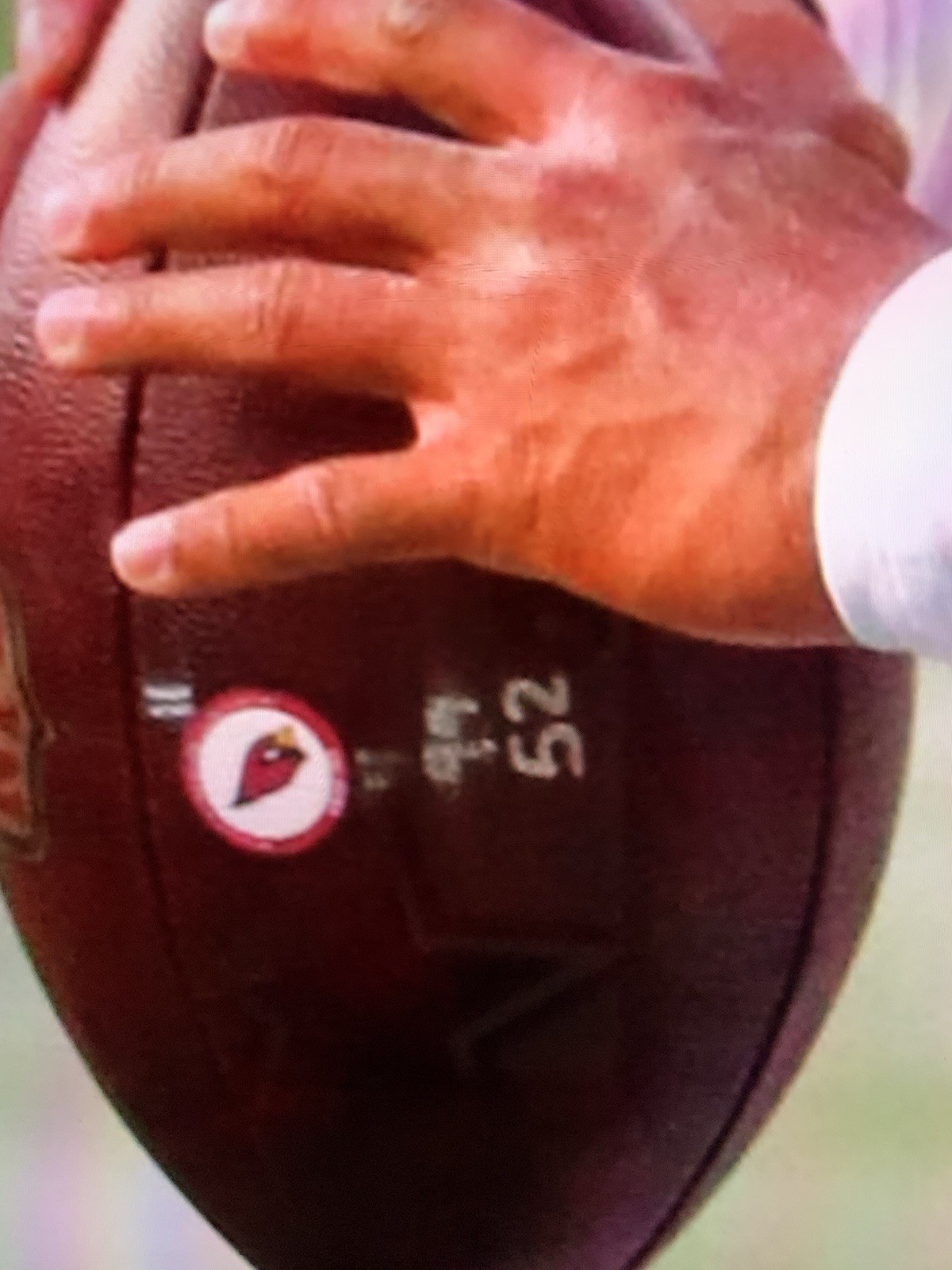 Arizona Cardinals Game Used 2020 NFL Football, Photo matched To Kyler Murray