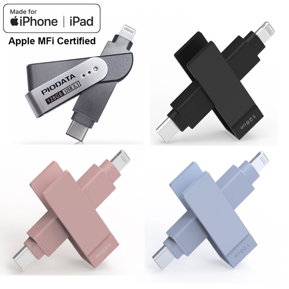 Apple MFi Flash Drive Memory Storage Photo Stick for iPhone iPad Lightning USB C