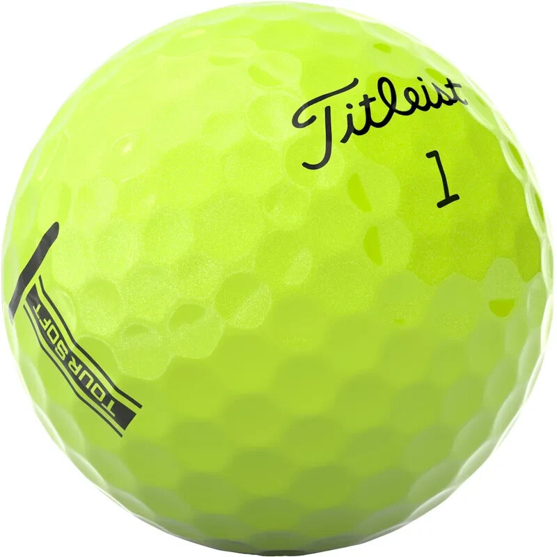 Titleist Tour Soft Yellow AAAAA MINT Golf Balls - 24 Pack
