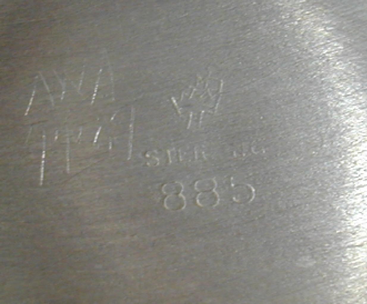 Antique Manchester Sterling 885 Art Nouveau Floral Fruit Baby Cup 925 Silver Vtg