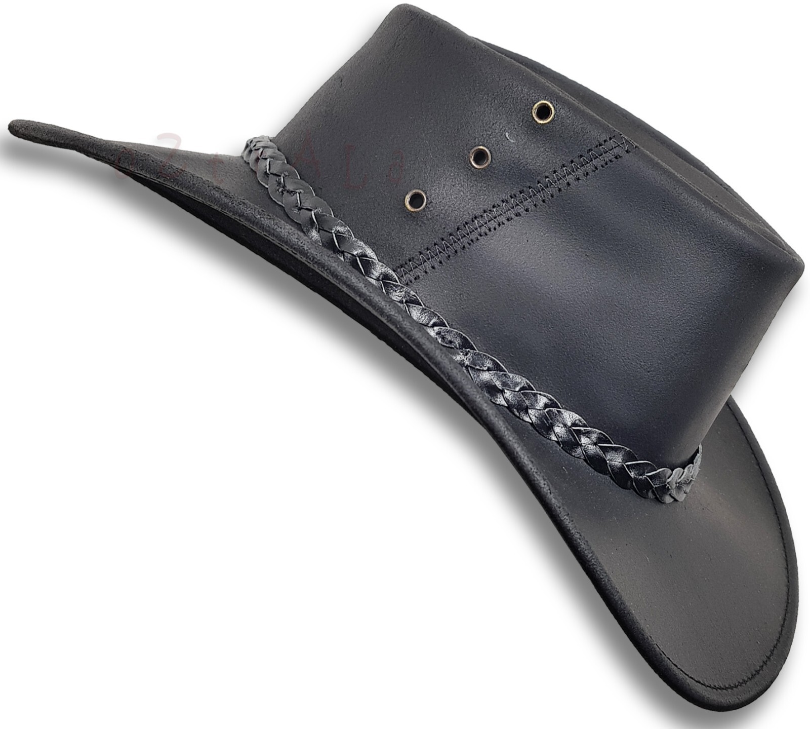 【oZtrALa】 KANGAROO Leather JACARU Hat Cowboy Outback Mens DrizaBone AUSTRALIAN ~