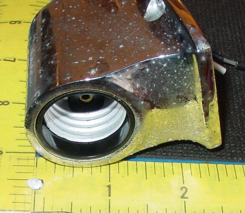 2 Vintage Perko Yacht Bulkhead Galley Art Deco Light Fixture Camper Boat Cabin