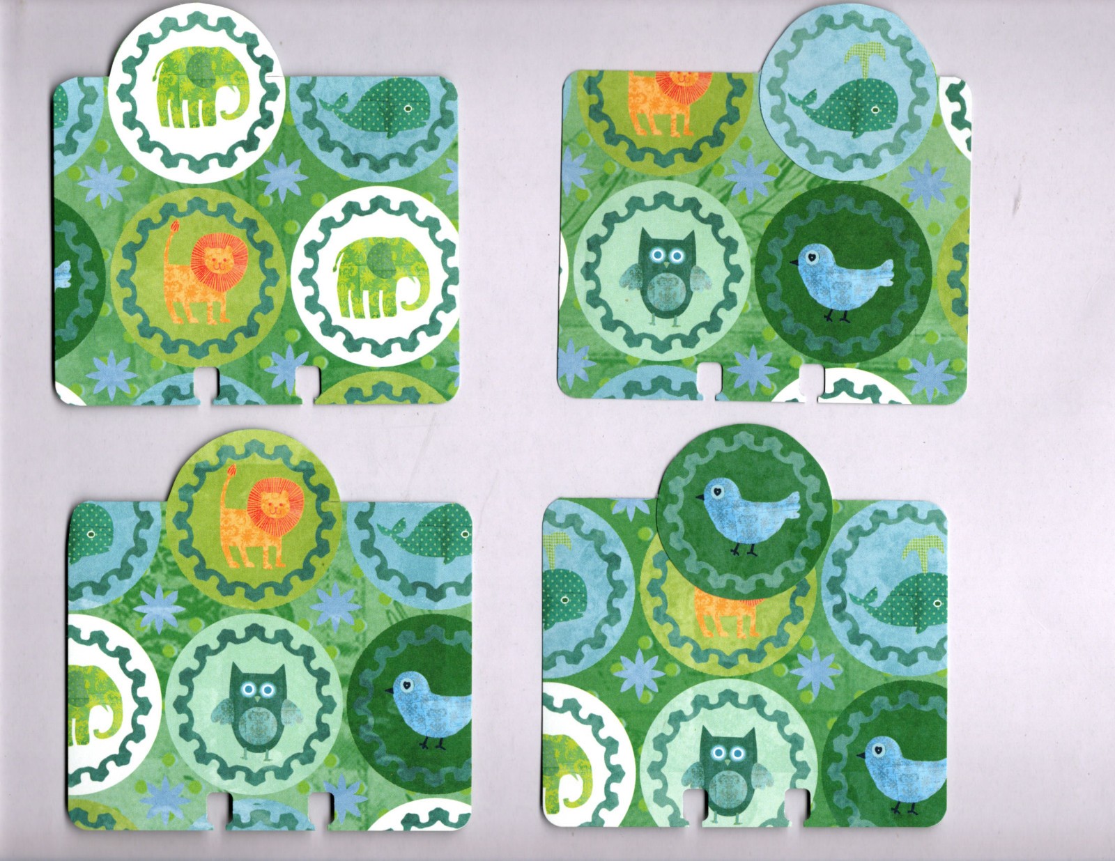 BOHO BOY (6 TABBED) MEMORYDEX/ROLODEX CARDS Double-Sided HANDMADE