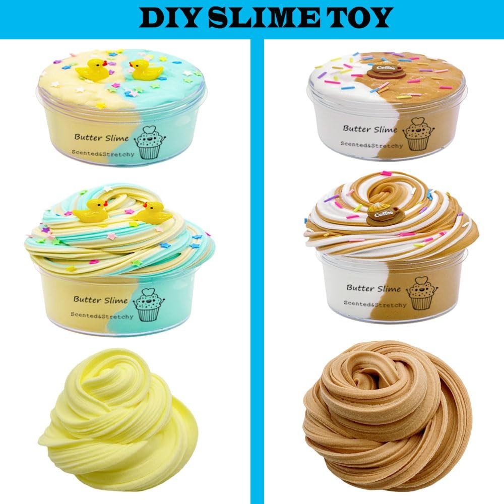 GXYSLM Butter Slime Kit 11packed, Party Favors for Kids, Dual Colored,...