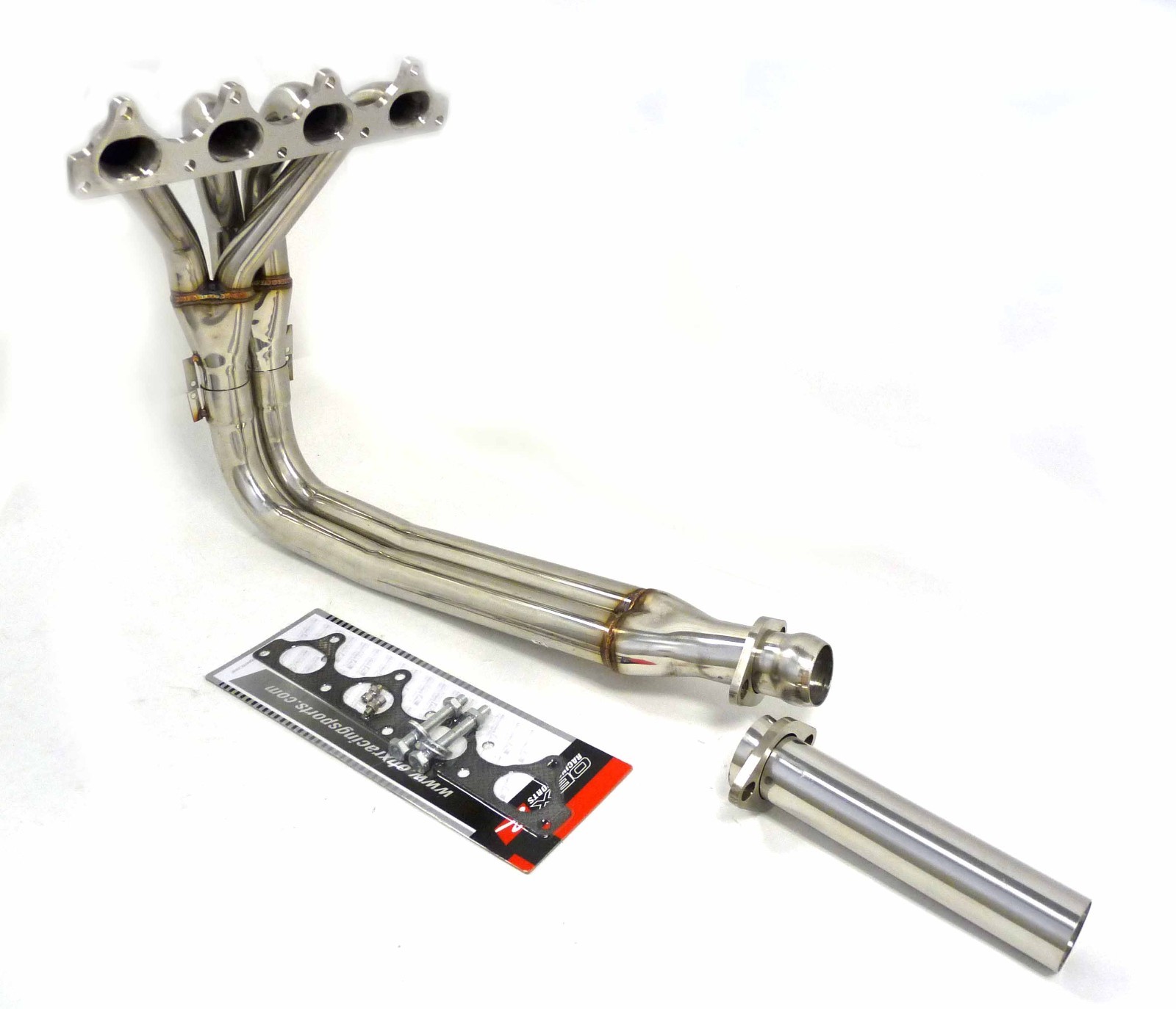 OBX Stainless Manifold 1990-1991 Honda Prelude Tri Y w Slip Joint 4-2-1