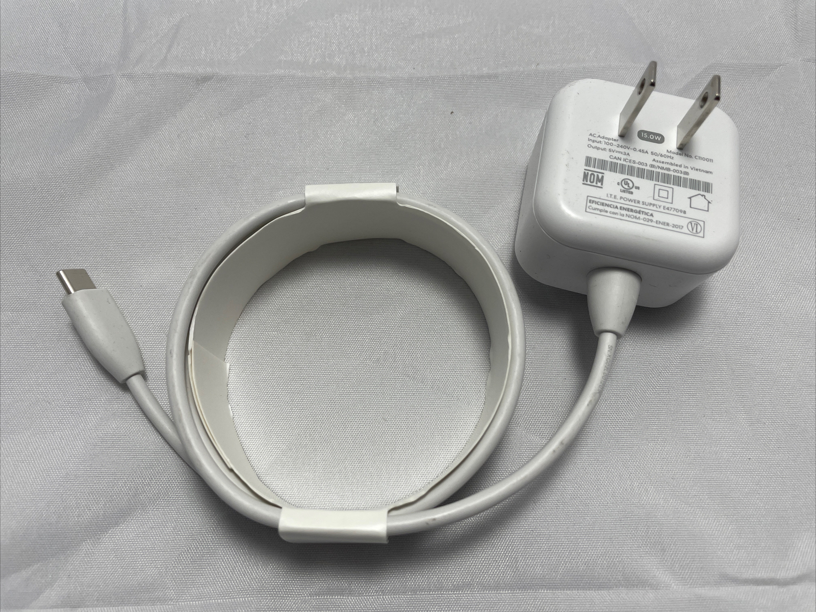 EERO 6 Plus WiFi Router AC Adapter USB-C 15W Power Supply Charger - C110011