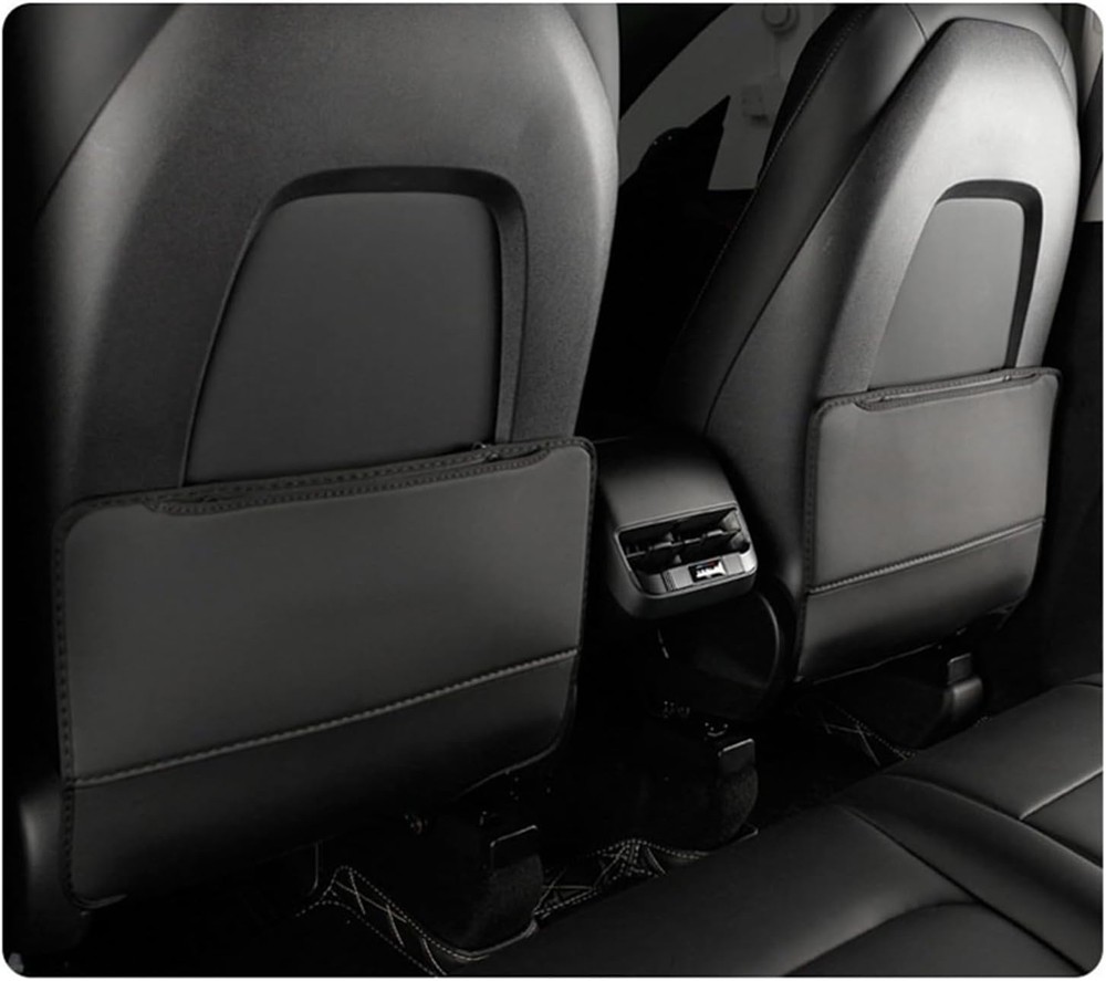 PU Leather Car Seat Back Anti-Kick Mat Pad Universal Protector Cover Accessories