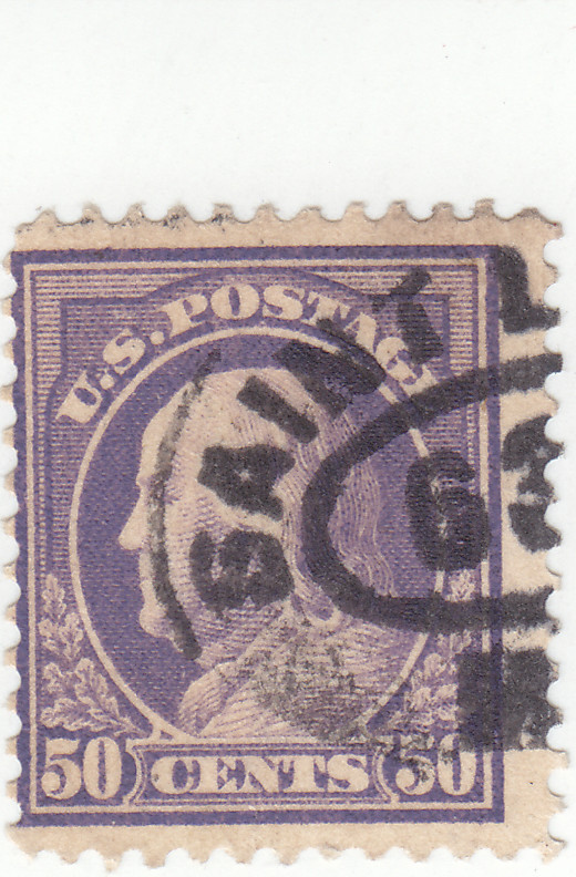 Scott# 421 - 50c Violet - Washington -  Used - $27.50 SCV