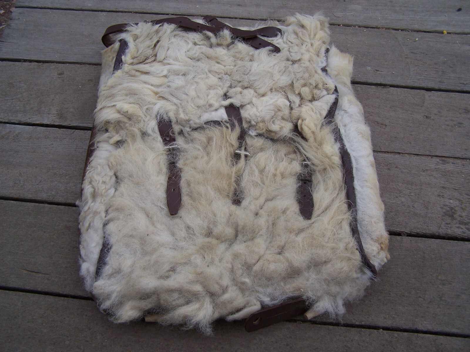 Revolutionary War Sheepskin Knapsack