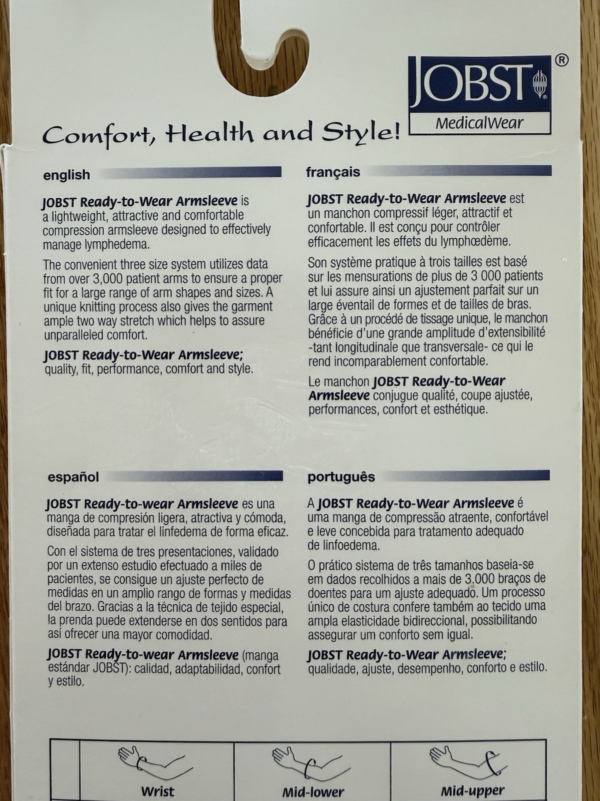 Jobst Lymphedema Arm sleeve Size Medium Compression Arm Sleeve