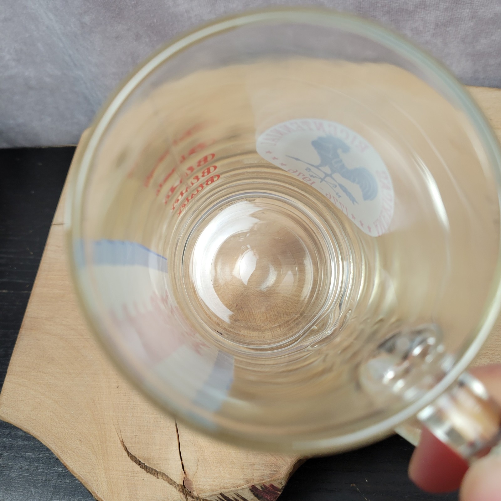 Blistex Pharmacy Advertising Glass Mug Stein America's Bicentennial US 1976 VTG