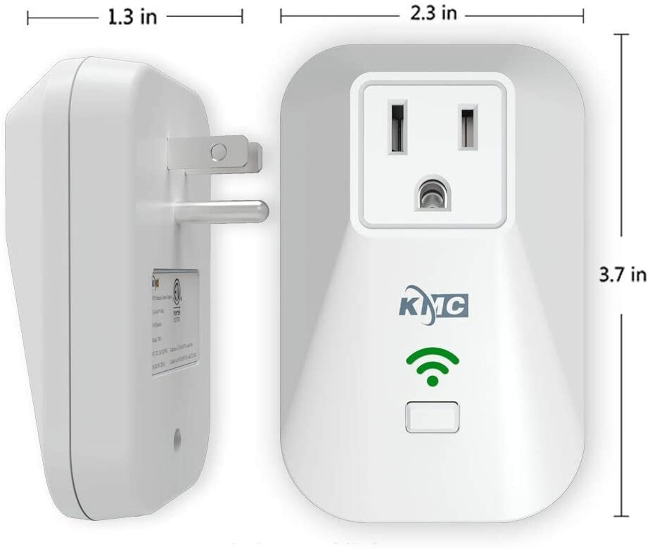 4Pack Smart Plug Wifi Switch Socket Outlet Compatible with Alexa GoogleAssistant
