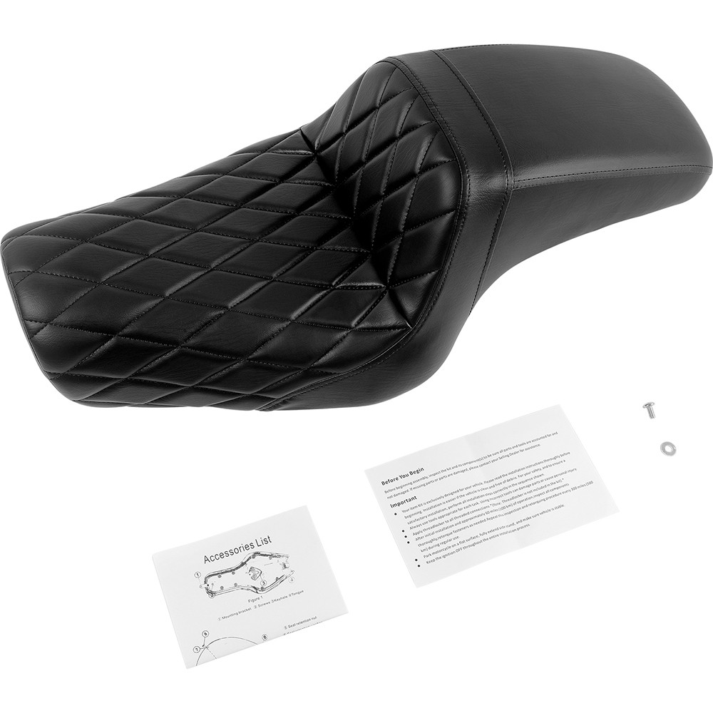 Driver Rider Passenger Two-up Seat For Harley Sportster XL Iron 883 1200 Custom