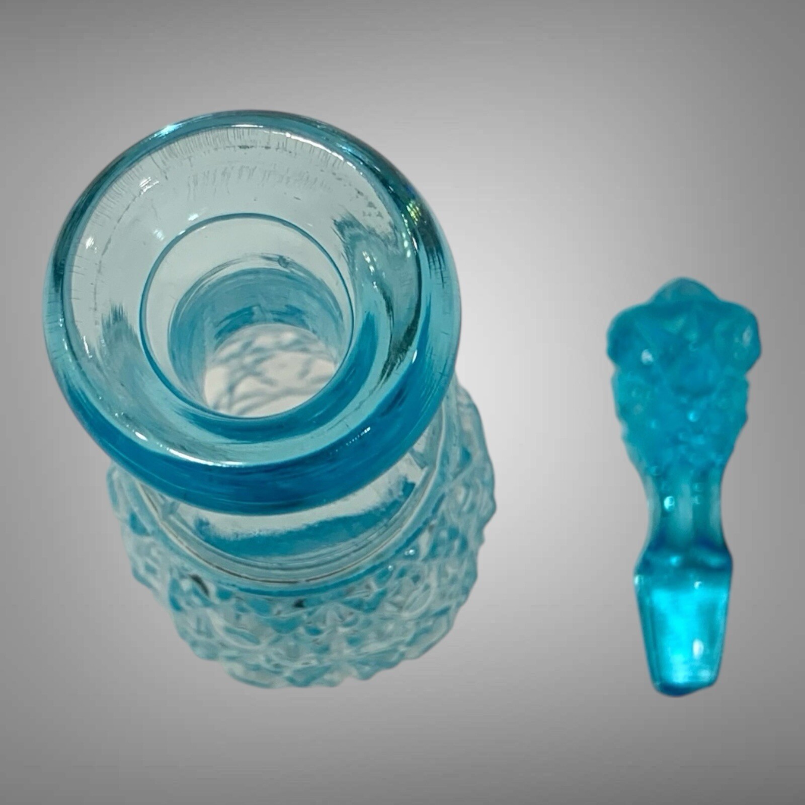 1860s Belmont Co. EAPG Pattern Glass Condiment Cruets (2) And Castor Set