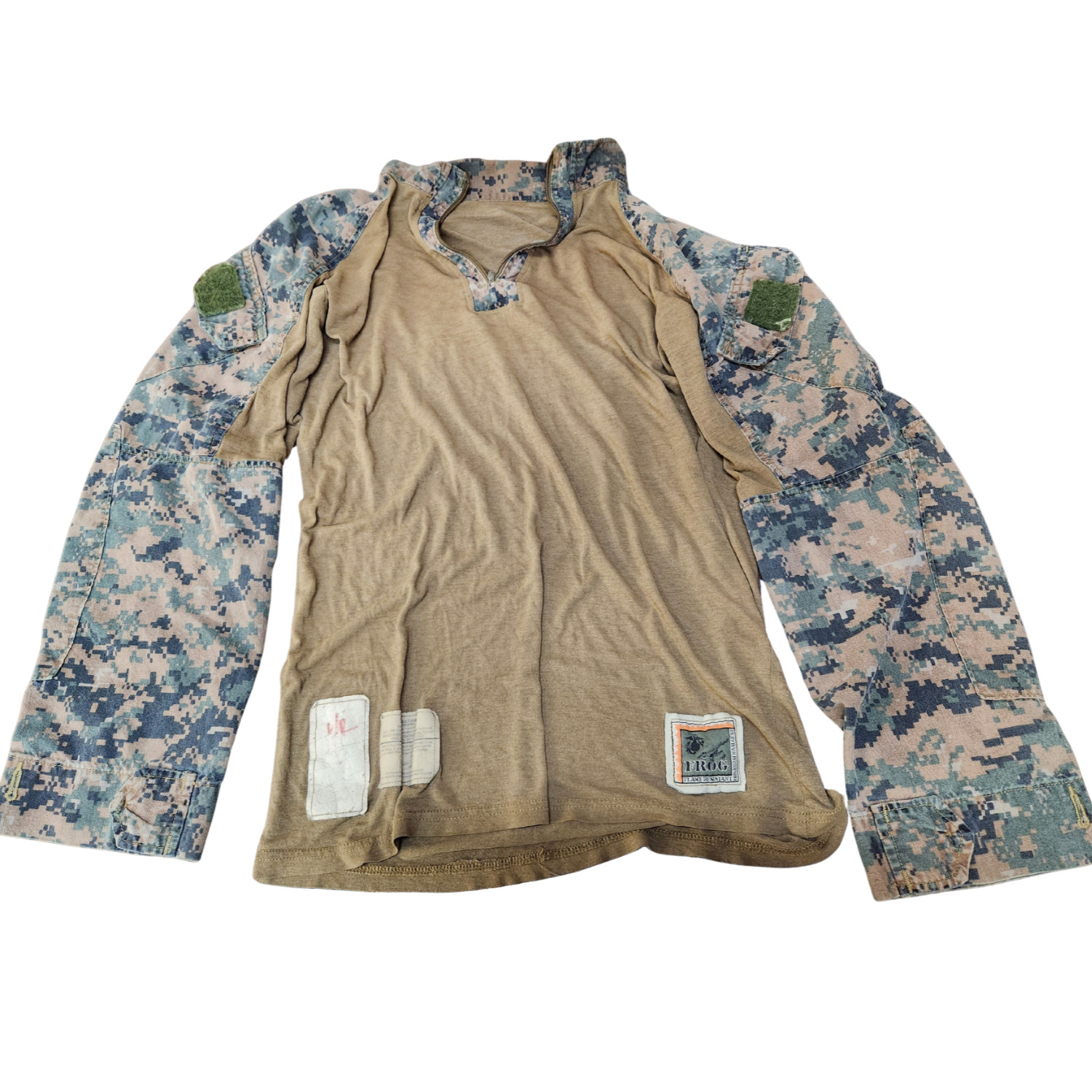 MARPAT Digital Woodland FROG Combat Shirt – Used Need Repair *mocinc.1982*