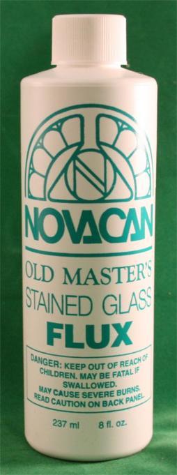 Novacan Old Masters Stained Glass Liquid Flux - 8 oz. Bottle