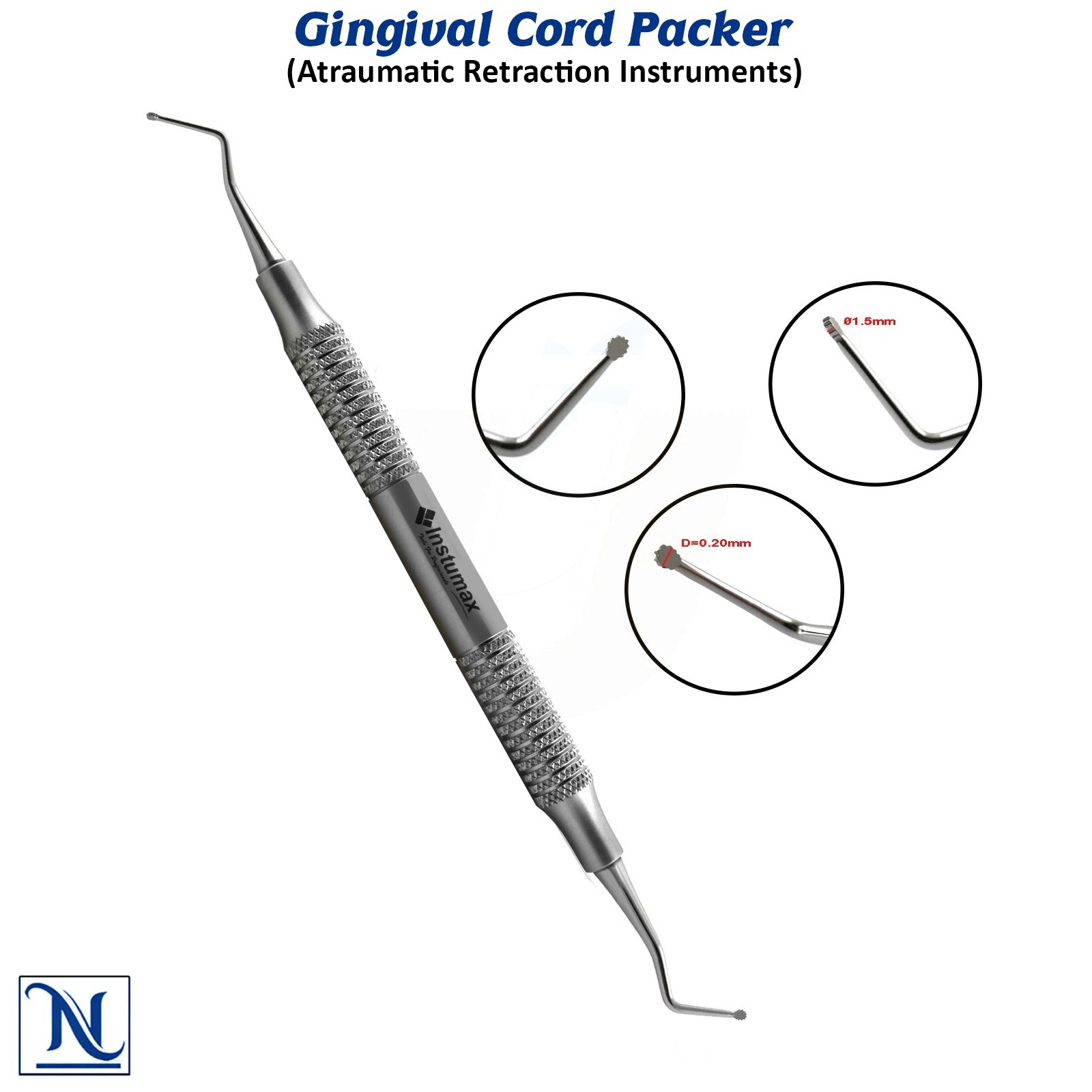 Gingival Retraction Cord Packer Dental Instrument Dentist Gum Retractor Tool