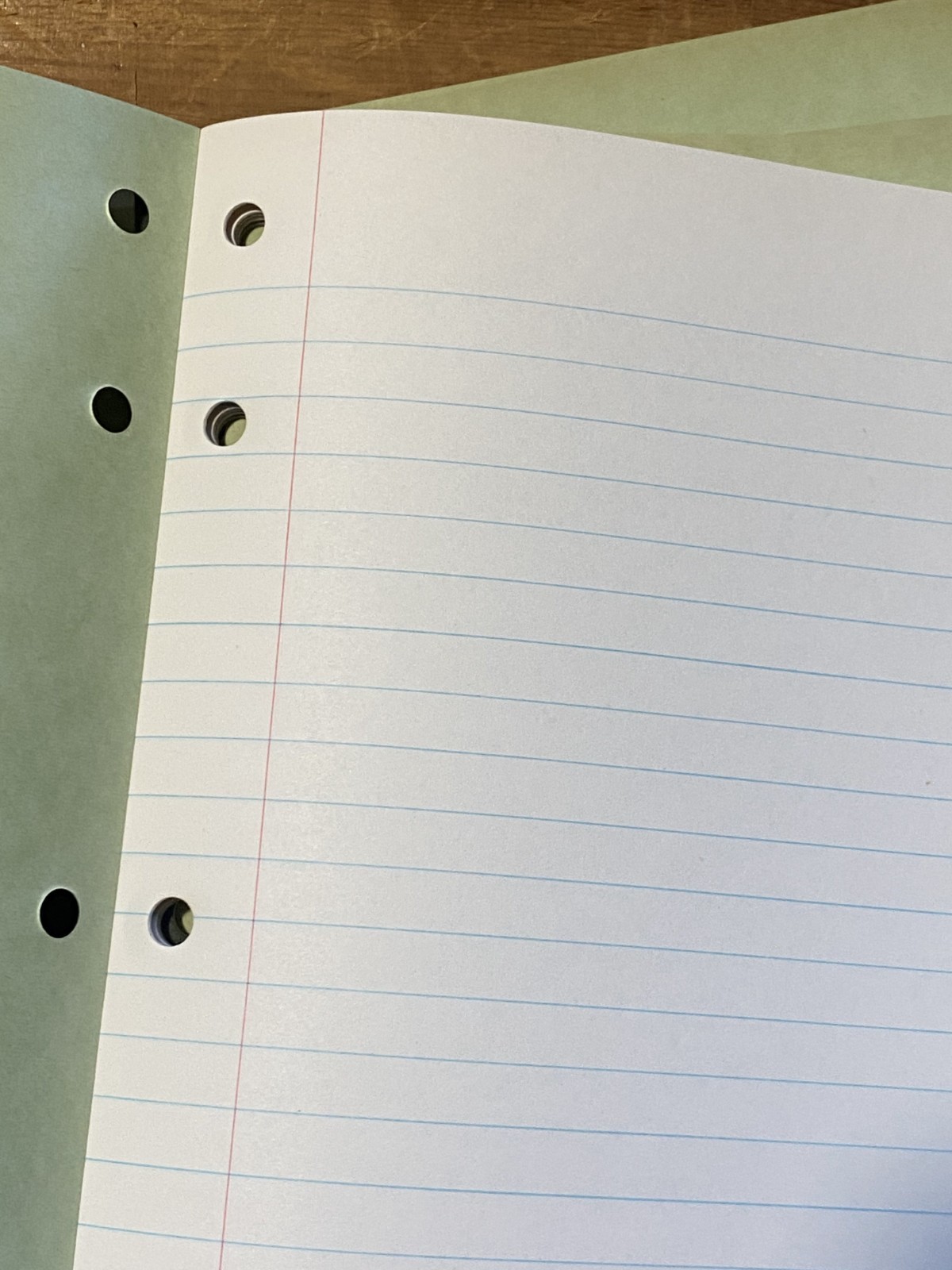 4 NOS Deadstock VTG 50's Green Notebooks Lined Paper, 64 Sheets, 3 Ring Binder