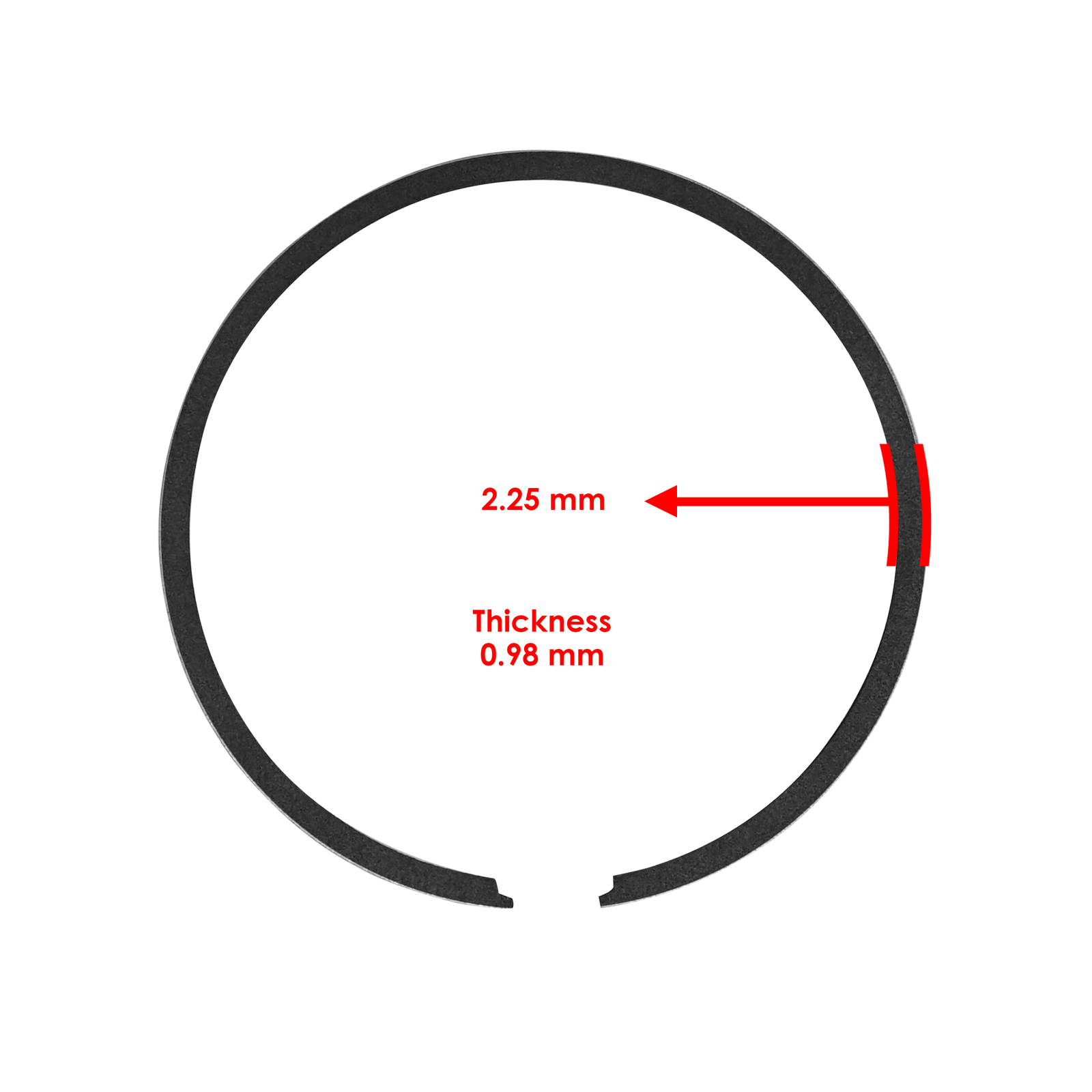 Caltric Piston & Ring For Yamaha YZ125 2002-2025 1C3-11631-03-D0 5NY-11611-00-00