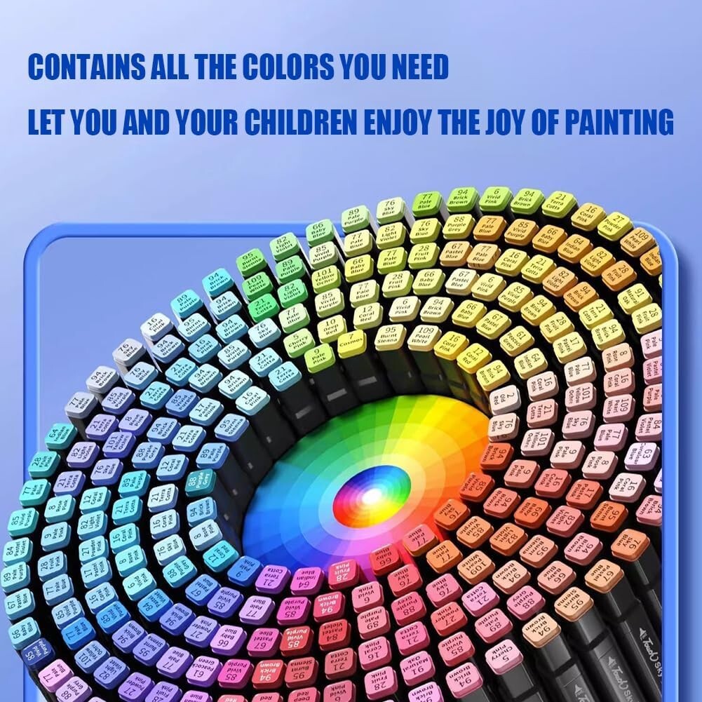 80 Colors Art Drawing Markers Set for Kids Adults Dual Tip Alcohol Markers Gifts