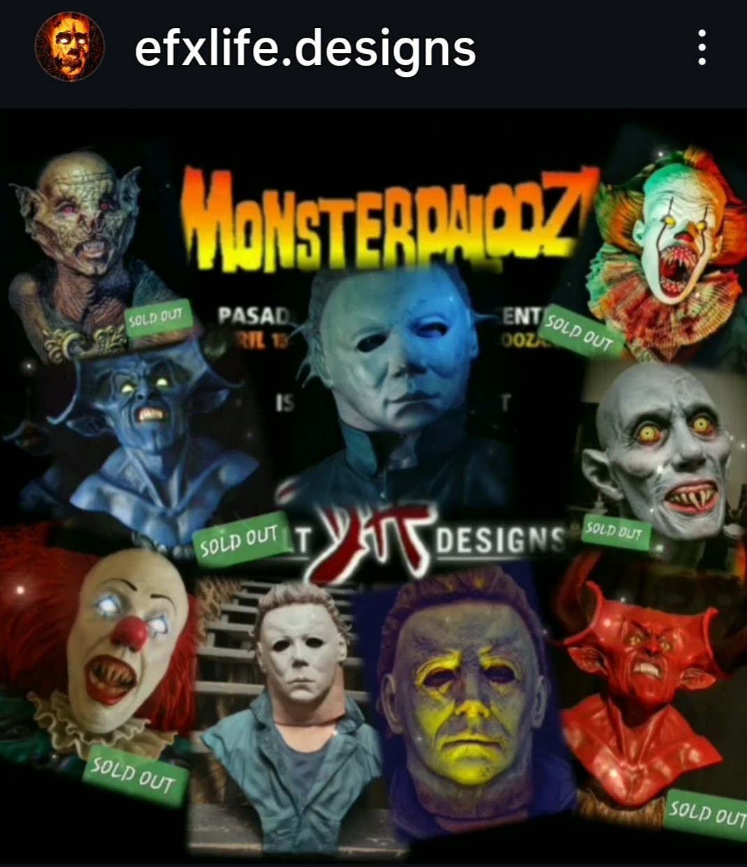 Halloween II, 1981 Michael Myers Warlock H2 MASK INSERT, Damage Blood Tears