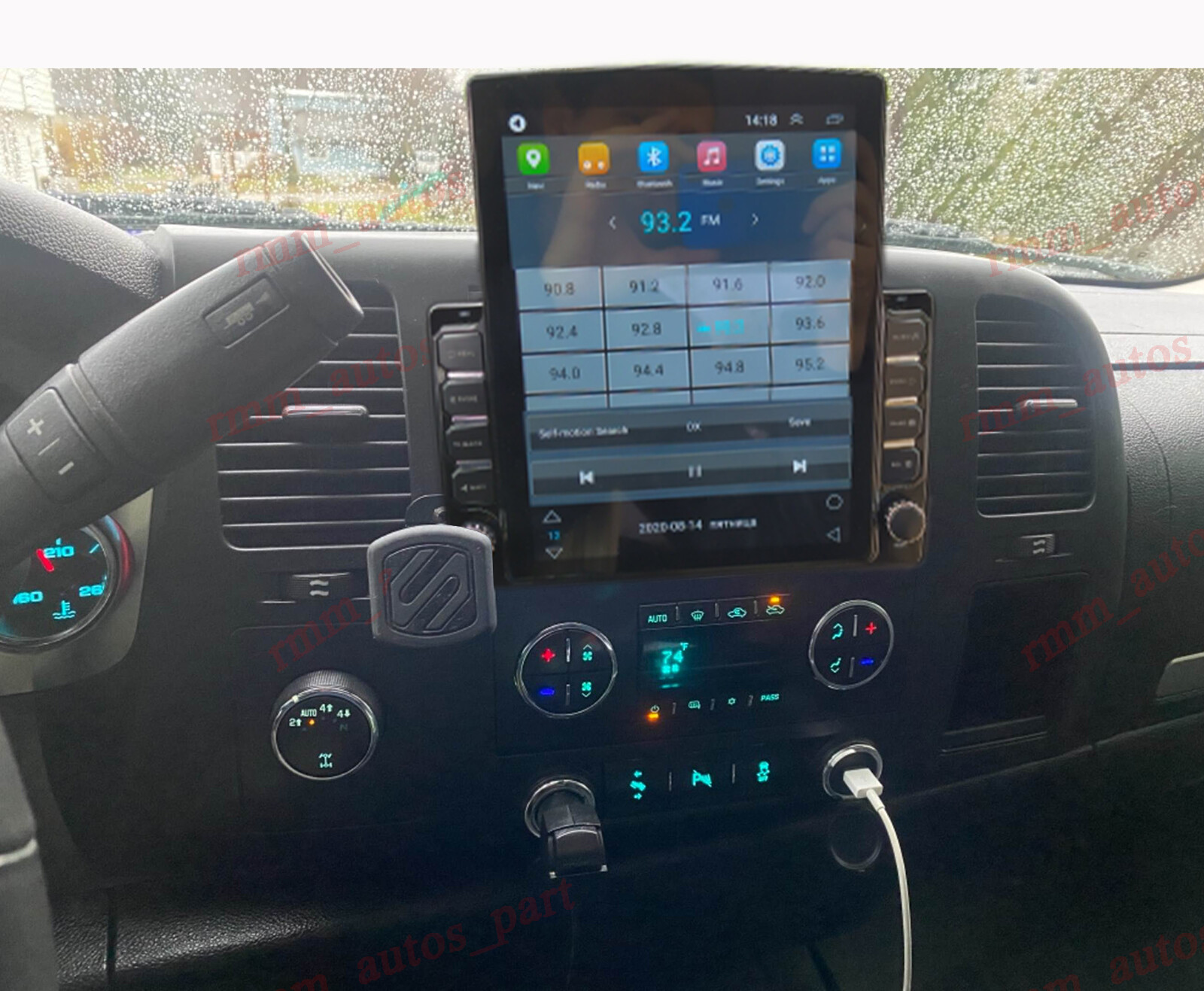 For Chevrolet Silverado 1500 2500 3500 2007-2014 Android 15 Carplay Radio GPS